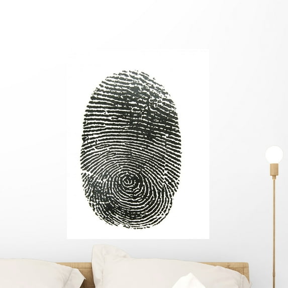 Finger Print Wall Decal by Wallmonkeys Peel and Stick Graphic (24 in H x 15 in W) WM19705