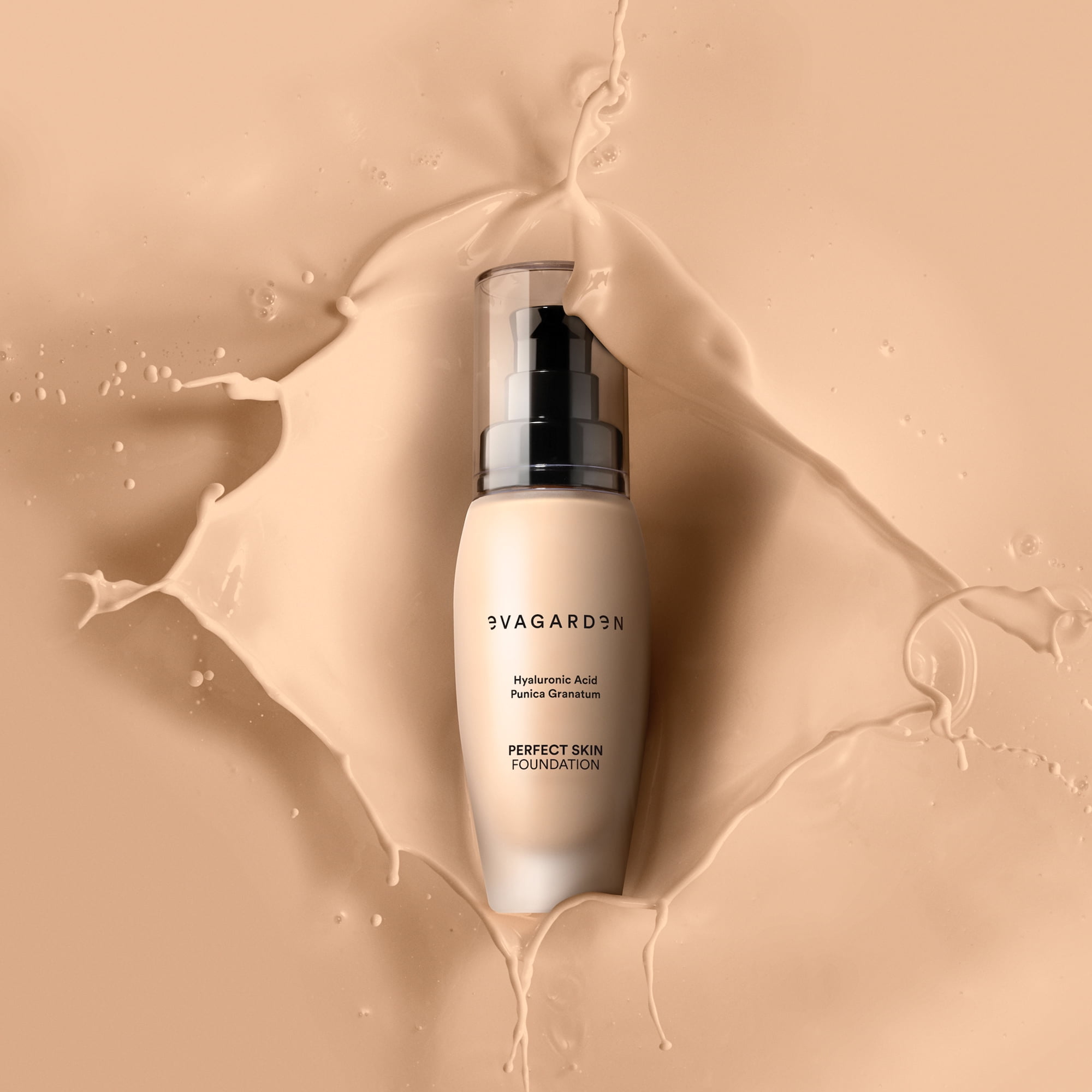 EVAGARDEN Perfect Skin Foundation - Soft Texture Ensures Excellent Coverage and Natural Finish - Visibly Reduces Signs of Aging - Smooth and Moisturizes Your Epidermis - 234 Tender Peach - 1.01 oz