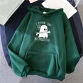 thumbnail image 2 of IROINNID Halloween Hoodie for Women Graphic Print Long Sleeve with Pocket Casual Hooded Sweatshirt Pullover Tops,Green, 2 of 3
