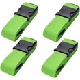 thumbnail image 1 of Luggage Strap 4-Pack Carrying Straps Suitcase Belt Travel Accessories Clip-on Baggage Suitcase for Luggage (Green), 1 of 5
