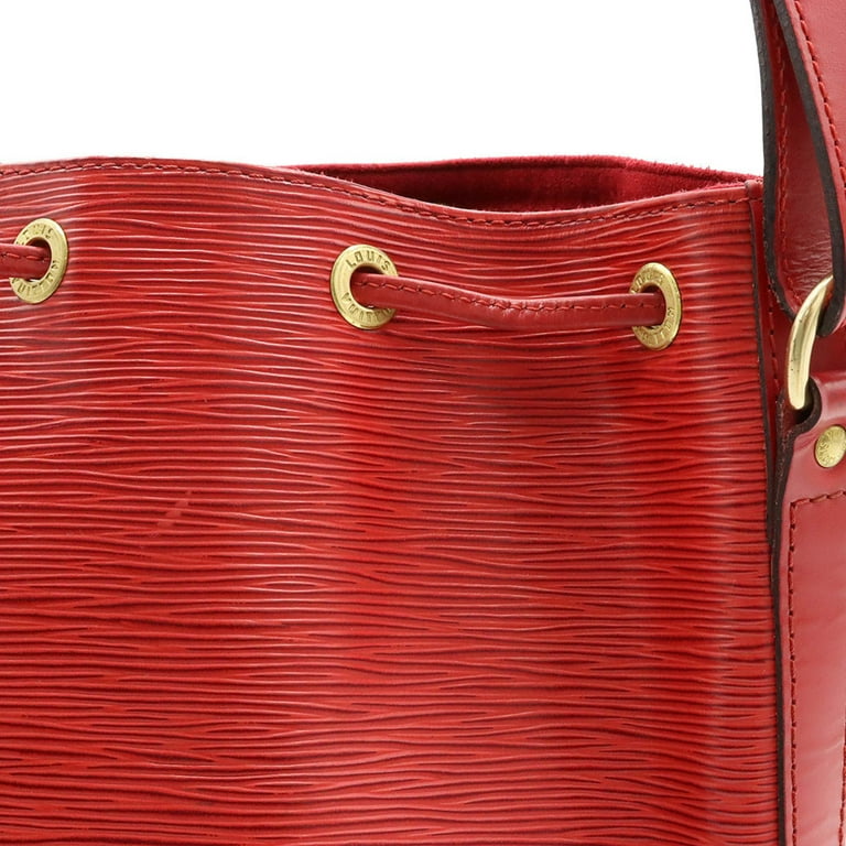 Auth Louis Vuitton Epi Petit Noe M44107 Shoulder Bag Castilian Red