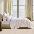 thumbnail image 3 of EVERGRACE Luxury Velvet Quilt Set Queen Size 3 Piece, Soft Cross-Stitch Velvet Comforter Set with Pillow Shams, Lightweight Coverlet Bedspread for All Seasons, Bright White, 3 of 8