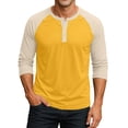 thumbnail image 5 of Men’s Three Quarter Sleeve Baseball T-Shirt Casual Cotton Sport Athletic Top, 5 of 8