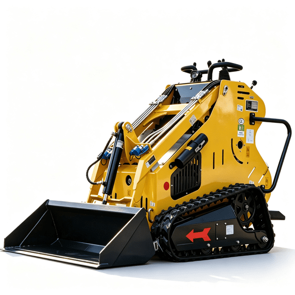 Apexyun Mini Skid Steer Loader 13.5 HP RATO R420 Gas Engine Electric Start 90% Pre-Installed Tracked