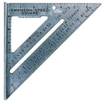 Swanson 2040730 7.25 x 1 in. Aluminum Speed Square, Gray