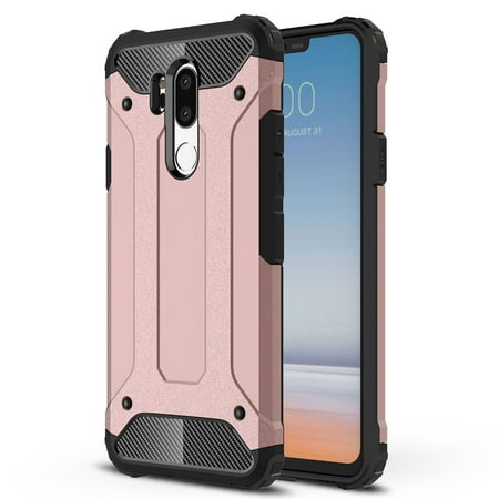 LG G7 Case, LG G7 ThinQ case, G7 CASE, KAESAR PROTECTIVE Drop Protection Sleek Slim Fit Durable Anti-scratch Dual Layer Shockproof Dustproof Armor Cover Case For LG G7 (Rose Gold)