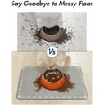thumbnail image 3 of -Dog Food Mat-Absorbent Dog Bowl Mat-Quick Dry Dog Mat for Food and Water-Pet Food Mat-Dog Placemat-Dog Water Mat for Sloppy Drinkers 16"X24" Bone Grey, 3 of 6
