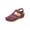 Purple, variant on NOKIO Wedge Sandals for Women Hollow Out Slip On Platform Wedge Sandals Summer Casual Sandals Walking Shoes Summer Cool Comfortable Retro Lady Sandals Non Slip Non Grinding Round Headpie Sandals