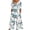 Army Green, variant on Jumpsuit for Women Boho Floral Printed Wide Leg Short Sleeve Romper with Pocket Back Zip V-Neck Vacation Onesie Wine L