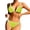 C-Green536, variant on DHFJKG Two Piece Swimsuits Women Color Block Bikini Set High Waist Bottom Beach Pool Party Summer Fashion Swimwear Stylish Beachwear