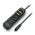 thumbnail image 1 of Cargador de coche Irfora Inversor de energía de 200 W CC 12 V a CA 220 V Convertidor de energía para vehículos con 3 salidas de CA 4 puertos de carga USB Ventilador de enfriamiento más ligero Adaptad Irfora Cargador de coche, 1 of 7