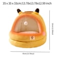 thumbnail image 2 of Cama para gatos Suministros para mascotas Escondite para dormir con cojín extraíble Tienda de campaña para gatos S, 2 of 8