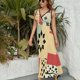 thumbnail image 3 of Geometric Printing Vestido Sin Mangas Para Mujer, Traje De, Ropa De Cumpleaños, Verano, 3 of 5