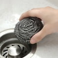 thumbnail image 4 of WUYVCG on Sale! 6 PCS Home Stainless Scrubber Sponges Cleaning Scrubber Scouring Pads for Pot Pan Dish Wash Cleaning Cleaning Brush Clearance, 4 of 7