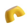 thumbnail image 2 of Children Stool Plastic Rainbow Shape Footstool Safety Kids Step Stool Seat for Living Room  Yellow, 2 of 10