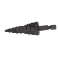 thumbnail image 1 of Spiral Groove Step Drill Rugged M2 High Speed Step Drill Bit, Dual Groove and Flute Design, 118 Degree Point Nib, Non Slip Tip, Etched Drill Diameter, High Impact Drill Presses, 1 of 7