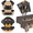 cpzb-dog-40, variant on PIXHOTUL dog party decoration, dog shaped paper tray, dog party supplies, children's birthday, including dog paper tray, can accommodate 20 guests