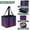 Wave-like Purple, variant on Collapsible Car Trunk Organizer with Handles 600D Oxford for Car Kitchen and Home Storage, Wave-like Purple 13× 10.2×10.8inch