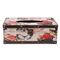 thumbnail image 2 of lionlar Wooden Tissue Box Napkin Holder Paper Dispenser Round Hole Lid for Birthday Gift - Butterfly, 2 of 9