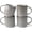 Smoky Blue, variant on Famiware Star 4-Piece Stoneware 12 oz Coffee Mug Set, Smoky Blue
