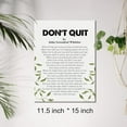 thumbnail image 2 of Canvas Wall Art Inspirational Don''t Quit Canvas Print Positive Painting Home Wall Decor Framed Gift 12x15 Inch, 2 of 5