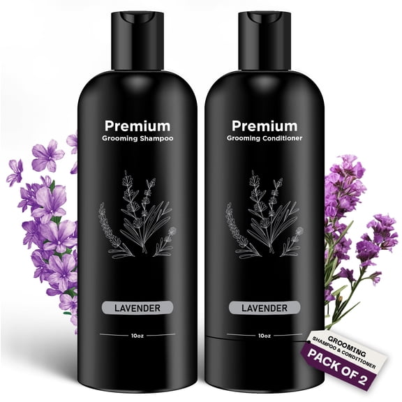 Natural Dog Shampoo & Conditioner for Itchy and Sensitive Skin (Lavender)
