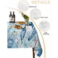 thumbnail image 2 of Sea Turtles Jellyfish Table Cloth 60x60 Inch Square, Corals Summer Nature Blue Waterproof Tablecloth Washable Table Cover for Party Picnic Dinner Decor, 2 of 9