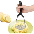 thumbnail image 1 of Kitchen Tools Stainless Steel Hand Held Potato Presser Kitchen Tool Crusher Puree Juice, 1 of 5