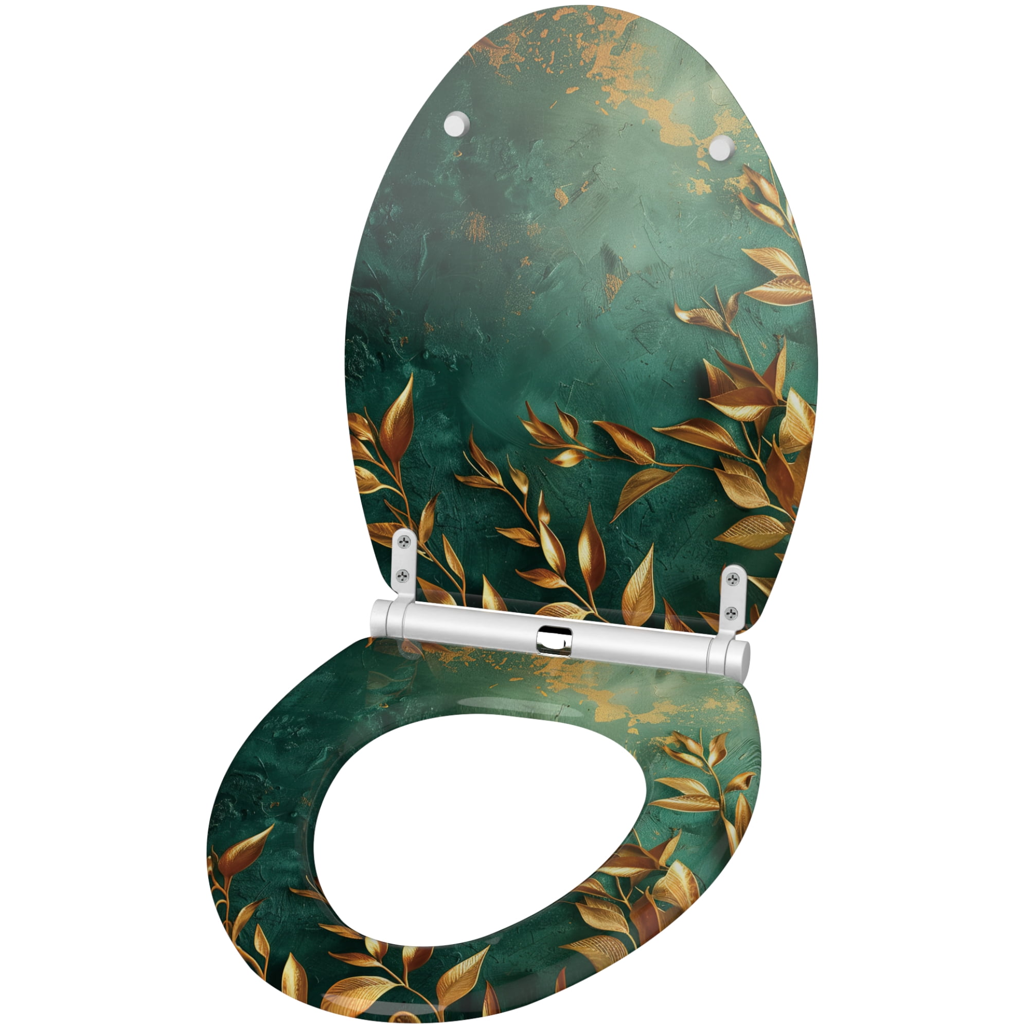 Sanilo Toilet Seat ELONGATED – Soft Close, One-Click Quick Release, Easy Installation, Non-Slip, Easy to Clean (Greego)