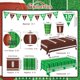 thumbnail image 2 of Kit de artículos de fiesta Gatherfun Football Serve 24 con mantel, 2 of 8