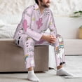 thumbnail image 7 of Lsque No Drama Llama Pattern Long Sleeve Pajama Set for Men - Soft 2-Piece Sleepwear and Loungewear Set with Pockets, Comfy Nightwear-Small, 7 of 7