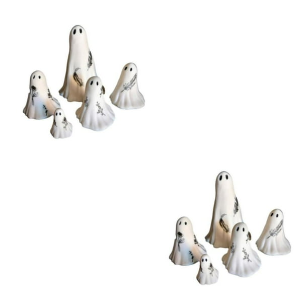 Naiovety Estatua espeluznante de Halloween - Resina hecha y no tóxica para la seguridad de los niños Conjunto de esculturas aterradoras Type1 NO1