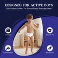 thumbnail image 7 of SOCKS'NBULK 12 Pack Boys Cotton Underwear Briefs, White Colors Underpants for Children, Bulk Brief Packs, 7 of 7