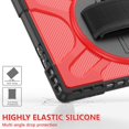 thumbnail image 6 of Dteck for Microsoft Surface Pro 9 Case 13 inch 2022,Heavy Duty Shockproof Rugged Case for Surface Pro 9 with Kickstand and Hand Strap, Compatible with Type Cover Keyboard,Red, 6 of 9