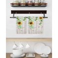thumbnail image 3 of Sunflower Kitchen Dish Towels for Drying Dishes Set of 3, Green Botanical Summer Spring Vintage Waffle Weave Microfiber Hand Tea Bathroom Towels Quick Dry & Absorbent Towel 15.7x23.6, 3 of 7
