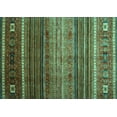 thumbnail image 1 of Ahgly Company Indoor Rectangle Oriental Turquoise Blue Traditional Area Rugs, 8' x 12', 1 of 4