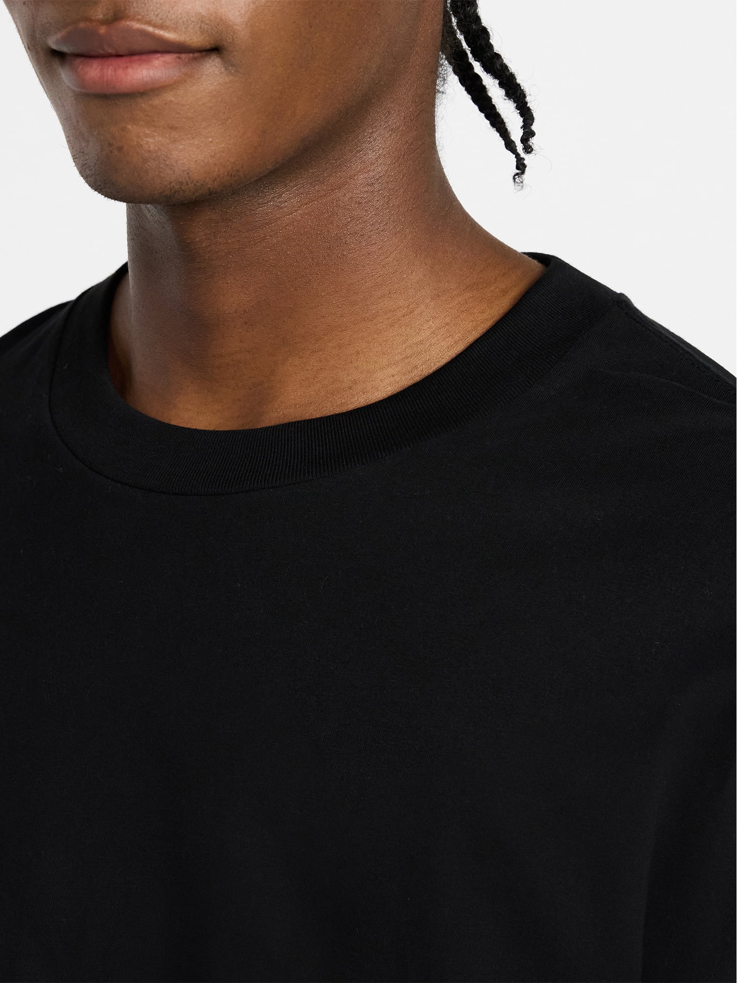 No Boundaries Men's Oversized Boxy Tee with Short Sleeves, XS-4XLT