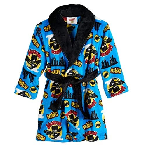 Justice League Batman Chibi Superhero Plush Robe Toddler Boys, Size 3T
