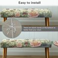 thumbnail image 6 of Chririnla Vintage Wild Rose Pattern High Stretch Bench Cushion Cover, Elastic Band Polyester Spandex Fabric Bench Covers for Home Bedroom, 6 of 9