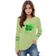thumbnail image 3 of Blusas y camisas de manga larga con cuello redondo, moda del Día de San Patricio, blusa informal con estampado bonito de manga larga para niños y niñas., 3 of 5