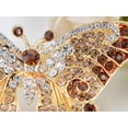 thumbnail image 4 of Empress Monarch Winged Butterfly Crystal Rhinestone Brooch Pin, 4 of 4