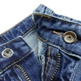 thumbnail image 5 of KIDSCOOL SPACE Little Girls Boys Jeans Shorts,Ripped Simple Design Cute Summer Denim Pants,Deep Blue,4-5 Years, 5 of 5