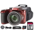 thumbnail image 1 of Kodak PIXPRO AZ405 Digital Camera (Red) (AZ405RD) + 32GB Card + Bag + Cloth, 1 of 8