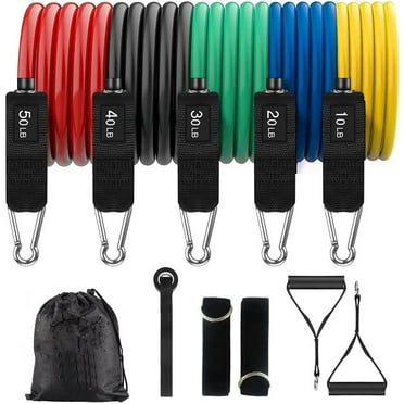 Resistance Bands for Working Out, Exercise Bands, Workout Bands, Resistance Bands Set with Handles for Men Women , Weights for Strength Training Equipment at Home