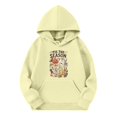thumbnail image 3 of Grblisyd Girls Halloween Long Sleeve Hoodies Cute Graphic Long Sleeve Pullover Sweatshirts Casual Loose Fall Winte Top with Kangaroo Pocket, 3 of 4
