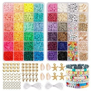  QUEFE Clay Beads for Jewelry Making Kit, Charm Bracelet Making  Kit for Girls 8-12, Polymer Heishi Beads for Crafts, Preppy, Gifts : Arts,  Crafts & Sewing