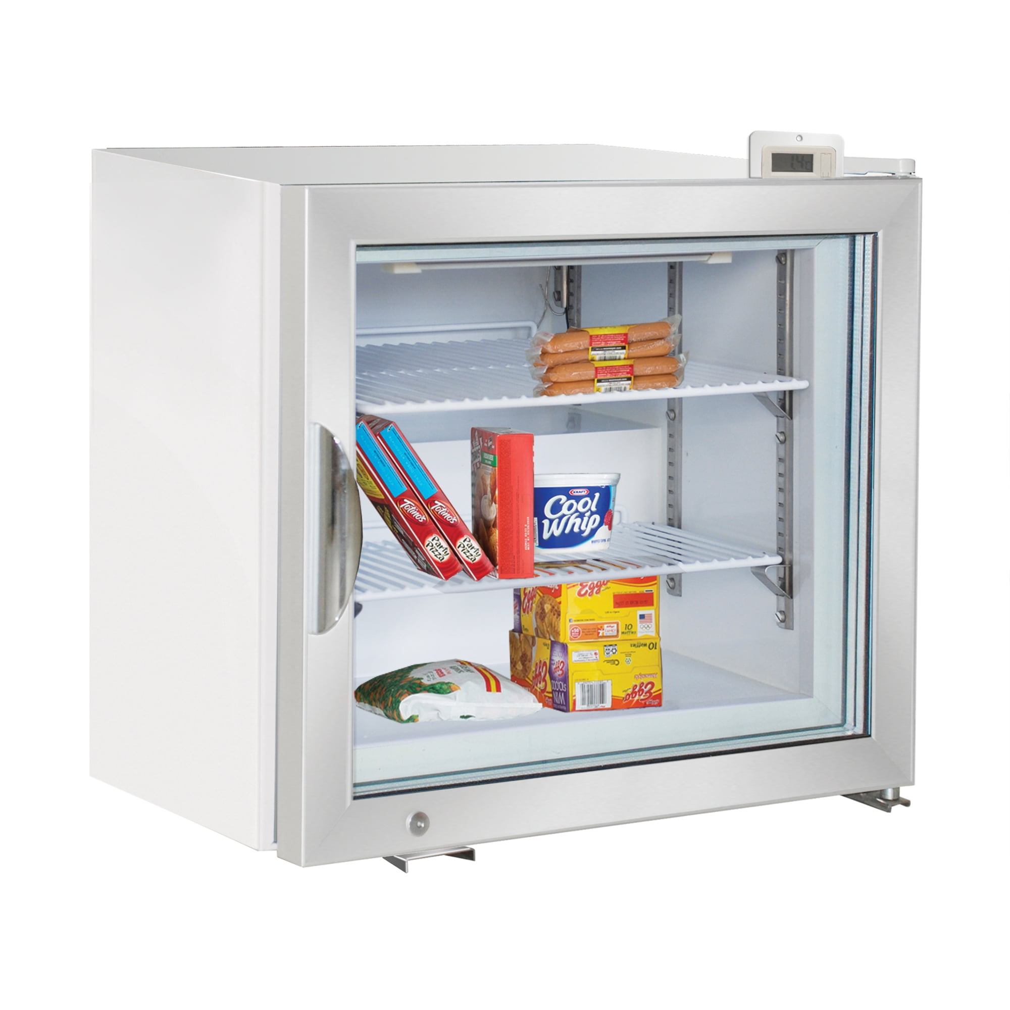 Maxx Cold Merchandiser Freezer, Countertop, 22.4"W,  2.1 cu. ft. Storage Capacity, in White (MXM1-2FHC)