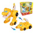 thumbnail image 4 of Figuras de acción de dinosaurios transformables para niños, juguetes de dinosaurios transformables REX/PING/VIKI/TOMO, de Min Gogo Dino ABS, para coche o avión, regalo, novedad, 4 of 5