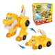 thumbnail image 4 of Figuras de acción de dinosaurios transformables para niños, juguetes de dinosaurios transformables REX/PING/VIKI/TOMO, de Min Gogo Dino ABS, para coche o avión, regalo, novedad, 4 of 5