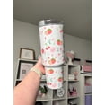 thumbnail image 5 of TUMBRO Strawberry 40oz Tumbler for Cottagecore Vibes: Coquette Quencher, Black - Clear lid, 5 of 8